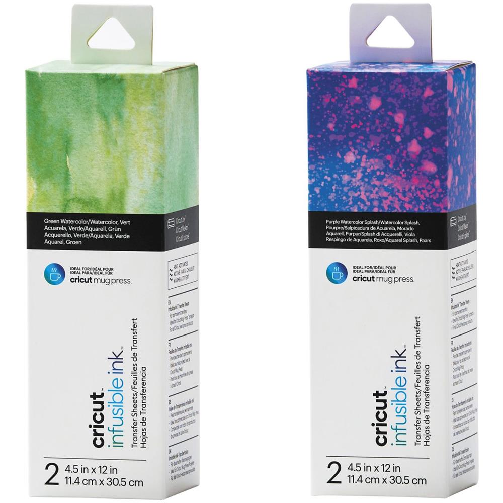 4 Fogli Di Trasferimento Per Mug Press - Acquerello - Foto 1