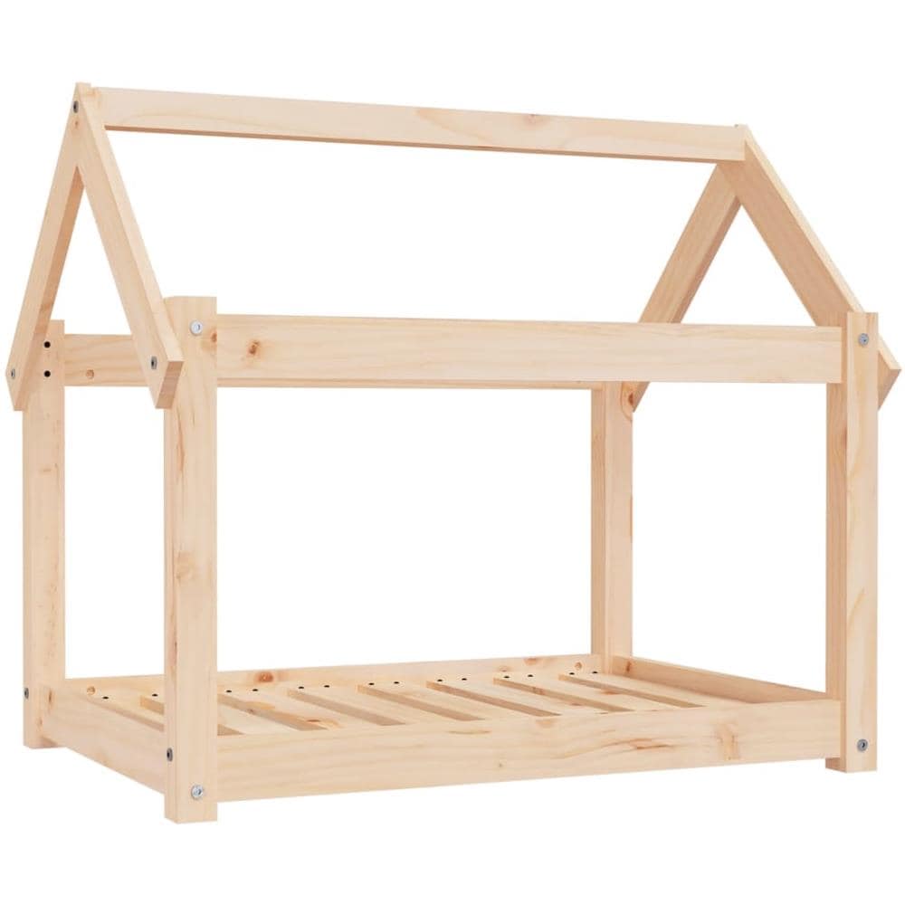 Cuccia per Cani 81x60x70 cm in Legno Massello di Pino - Foto 1