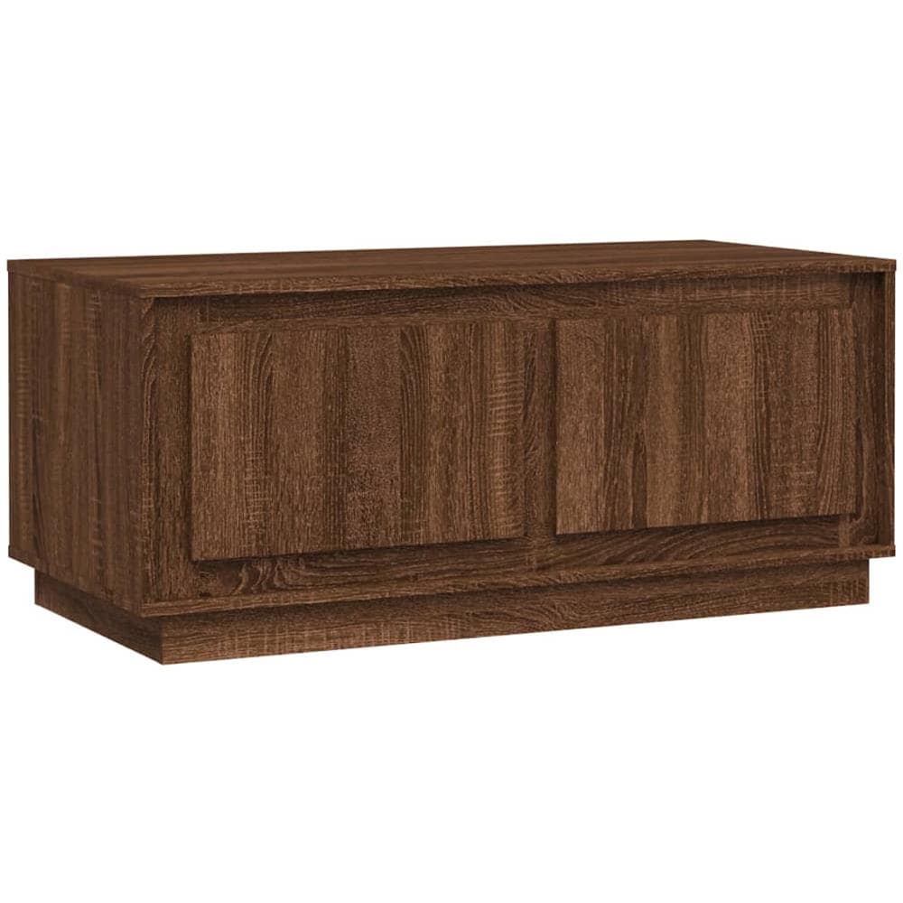 Tavolino Salotto Rovere Marrone 102x50x44 Cm Legno Multistrato - Foto 2