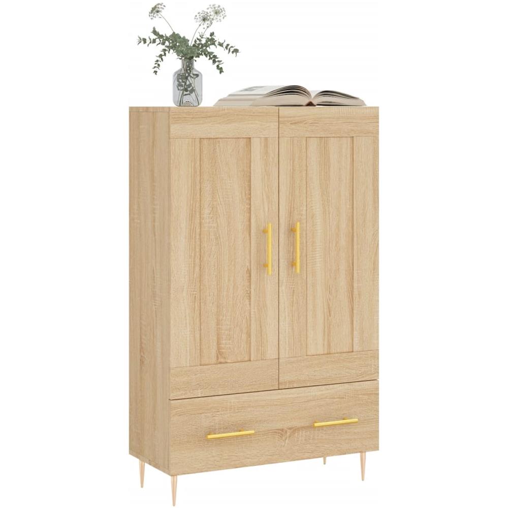 Credenza Rovere Sonoma 69,5x31x115 Cm In Legno Multistrato - Foto 3