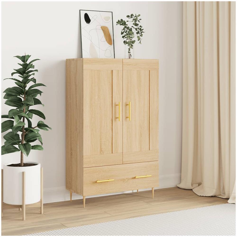 Credenza Rovere Sonoma 69,5x31x115 Cm In Legno Multistrato - Foto 1