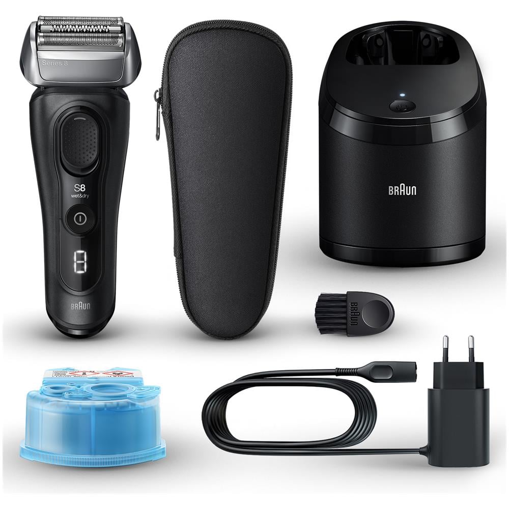 Series 8 8560cc Rasoio Elettrico Ricaricabile Wet & Dry con Stazione SmartCare 5 in 1 - Nero - Foto 3