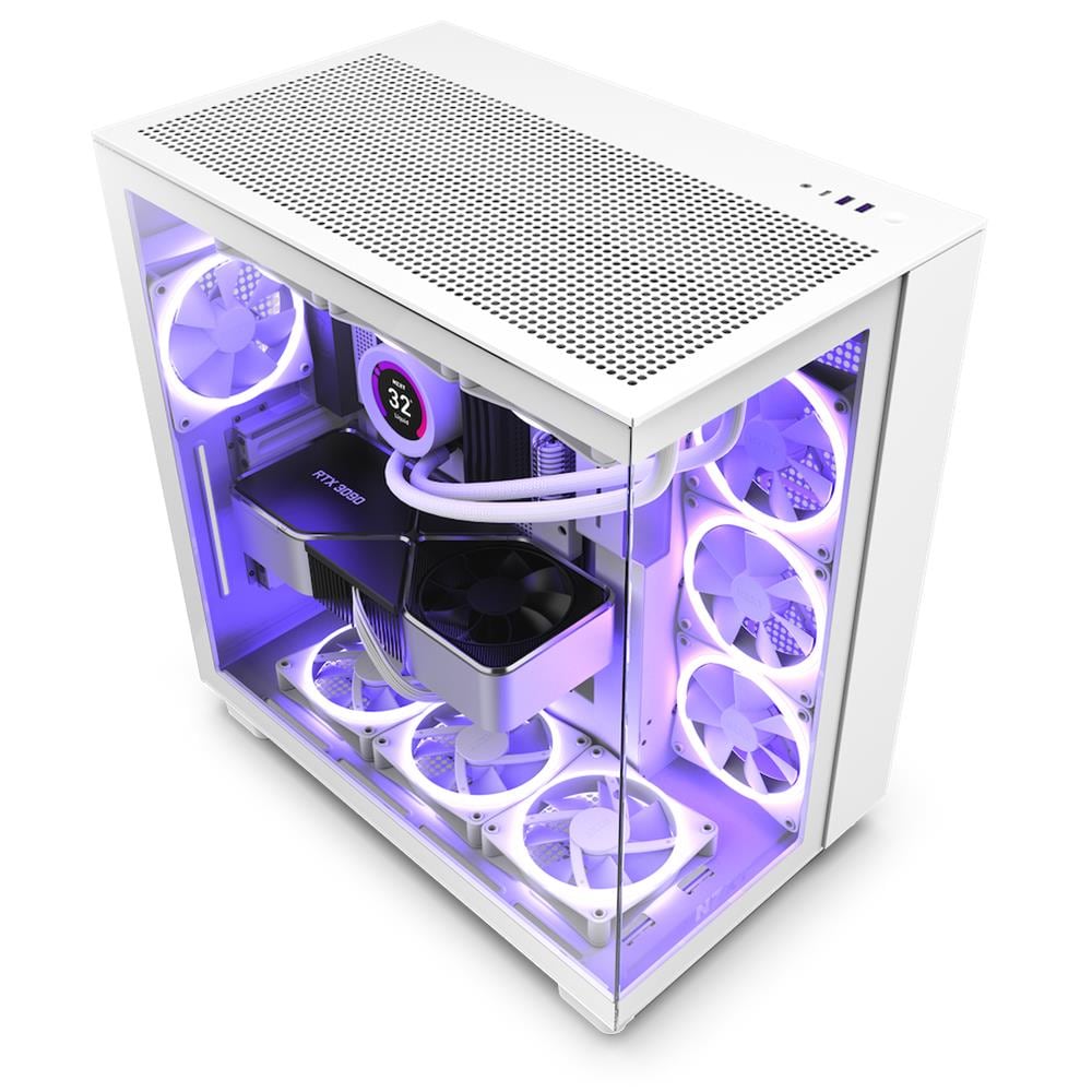 Case PC da Gioco H9 Flow Mid Tower Bianca - Foto 1