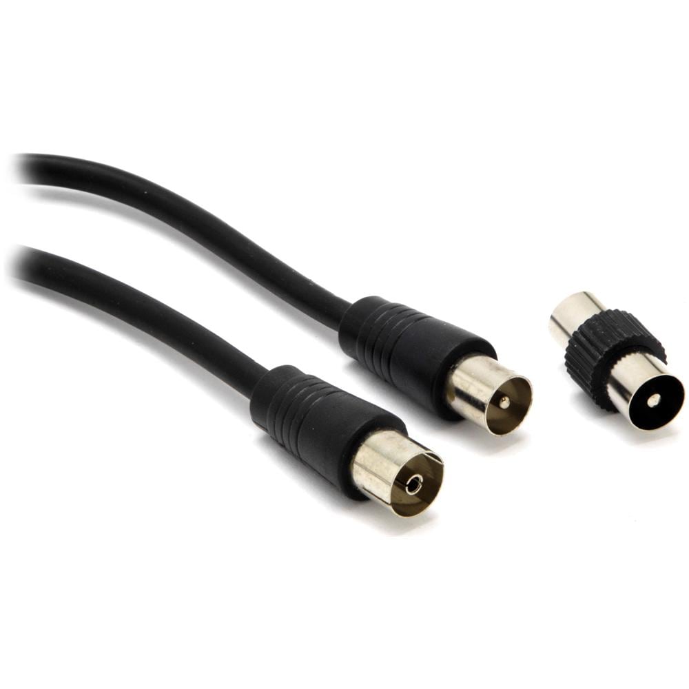 Cavo di raccordo antenna, 3 m, M / F, Nero - Foto 1