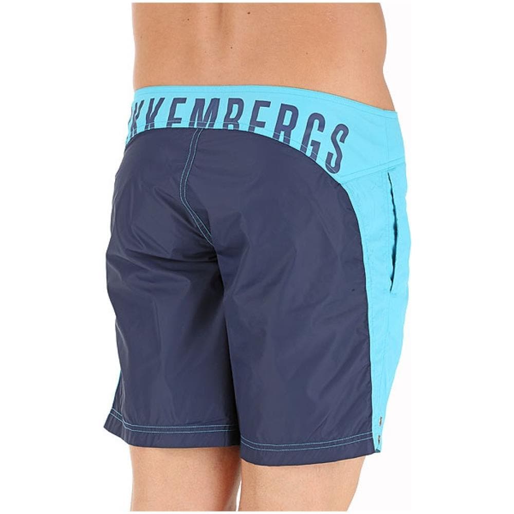 Boxer Mare Uomo Bicolor Azzurro Blu M - Foto 2