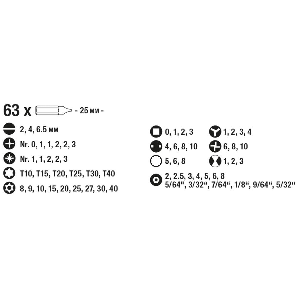 106800 63pezzo (i) punta per cacciavite - Foto 2