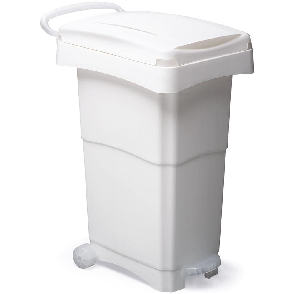 Bidone Con Pedale Porta Rifiuti 80 Litri - Modello Nello - Bianco - Foto 1