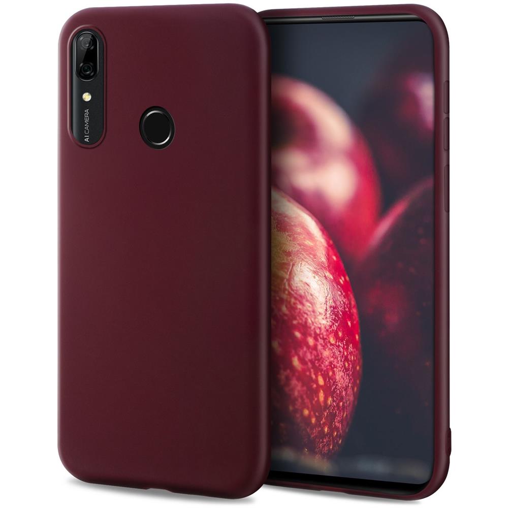 Minimalist Series, Cover In Silicone Per Huawei P Smart Z E Honor 9x, Vino Rosso - Finitura Opaca, Custodia Sottile E Morbida In Tpu - Foto 1