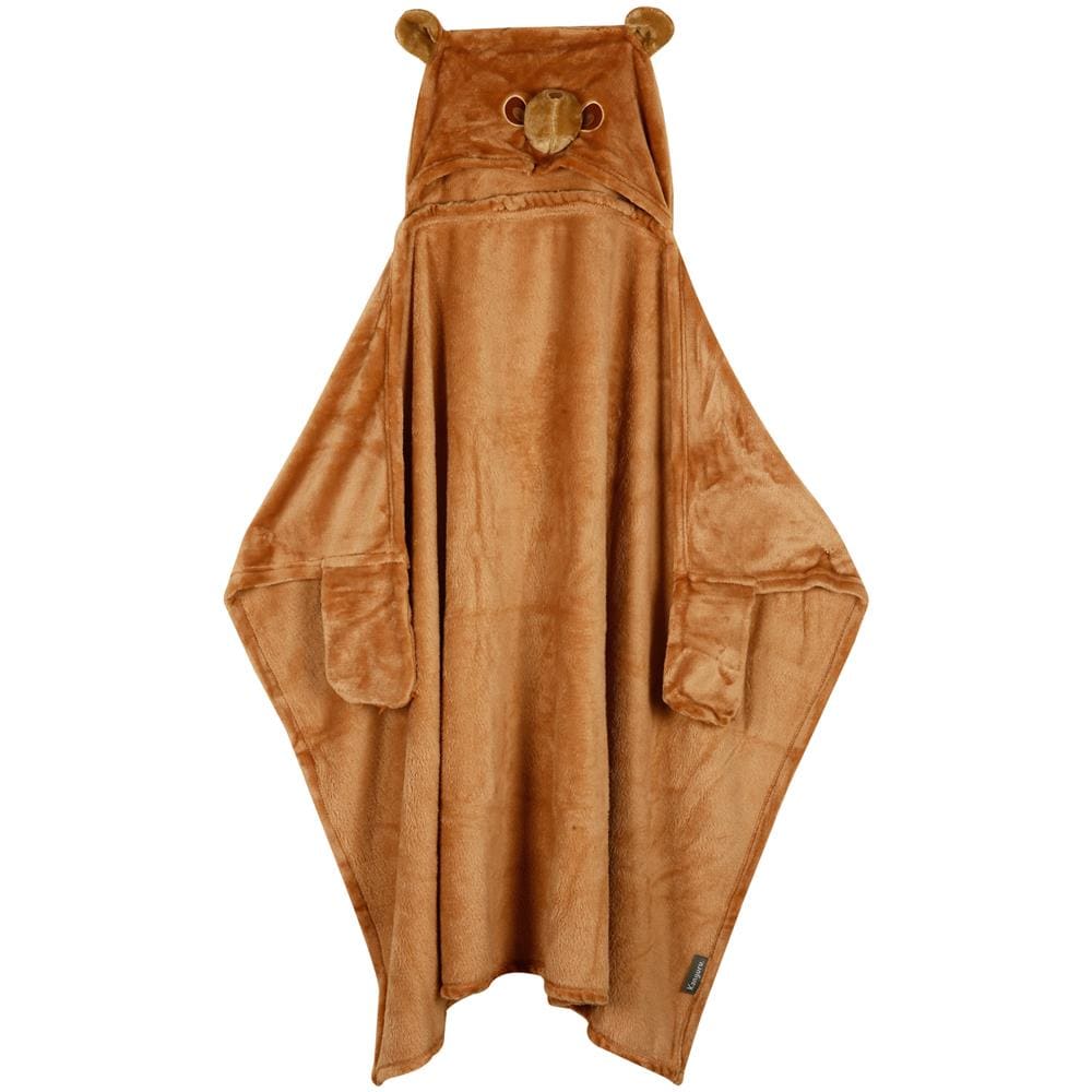 Coperta Orso 100x130 Cm Marrone Marrone - Foto 1