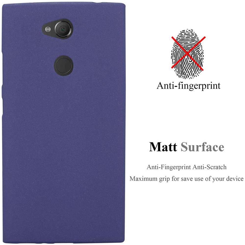 Custodia Compatibile Con Sony Xperia L2 In Frost Blu Scuro - Coperchio Protettivo In Silicone Tpu Flessibile - Foto 2