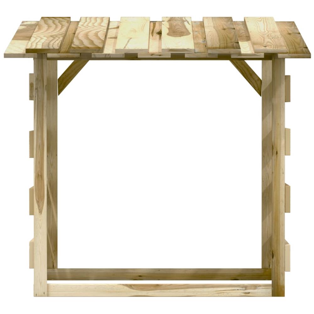 Pergola Con Tetto 100x90x100 Cm In Legno Di Pino Impregnato - Foto 6