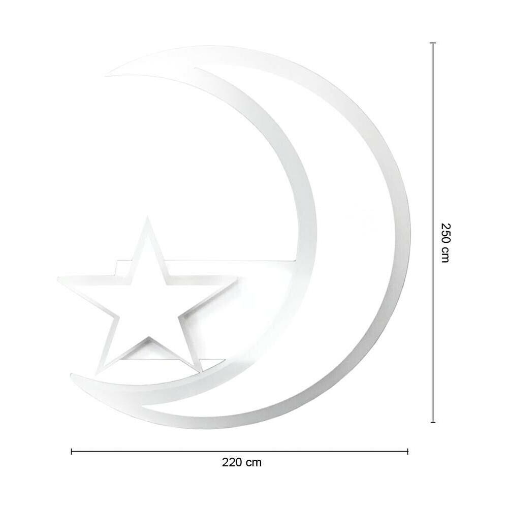 Applique A Led Luna Luce E Stella Luce Bianca Lampada Lumetto Stile Moderno 11w - Foto 2