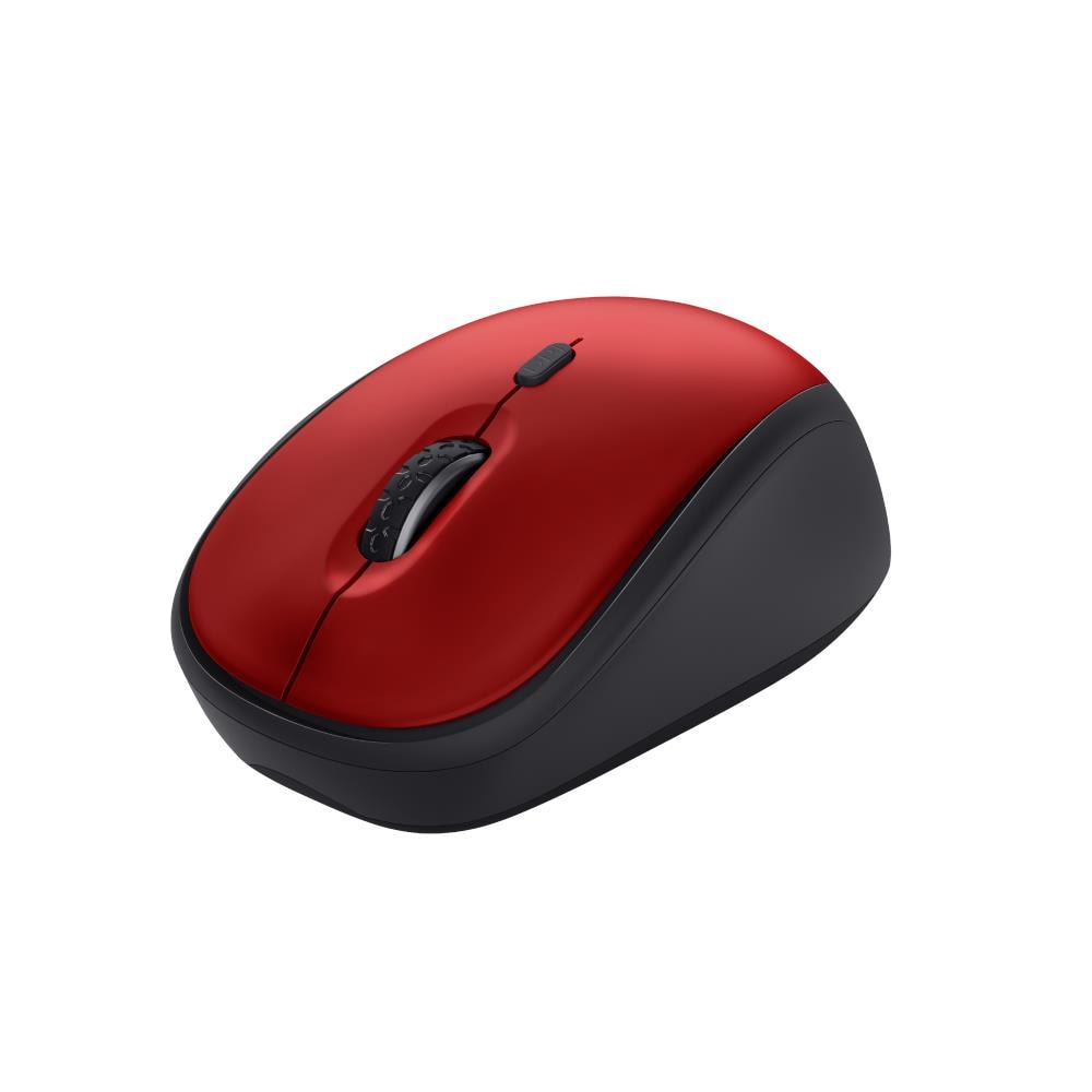Yvi+ Mouse Wireless Compatto Silenzioso 800-1600 Dpi Mano Sinistra E Destra Microricevitore Usb Black /red - Foto 1