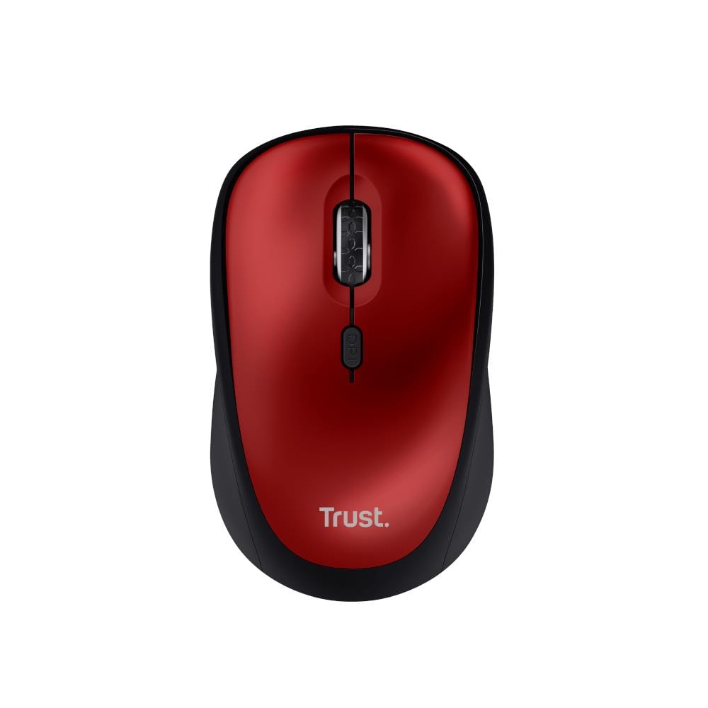 Yvi+ Mouse Wireless Compatto Silenzioso 800-1600 Dpi Mano Sinistra E Destra Microricevitore Usb Black /red - Foto 2