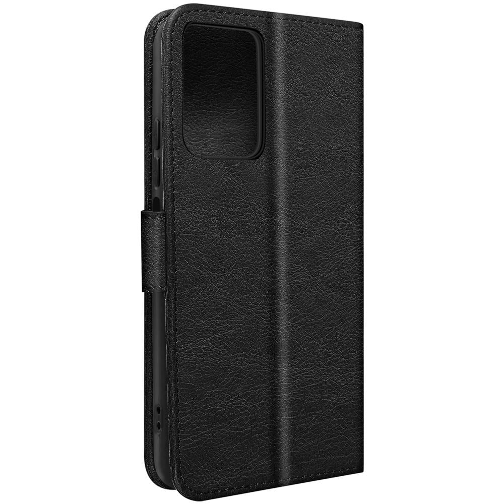 Custodia Per Xiaomi Redmi Note 12 4g, Portacarte E Funzione Supporto Nera - Foto 1