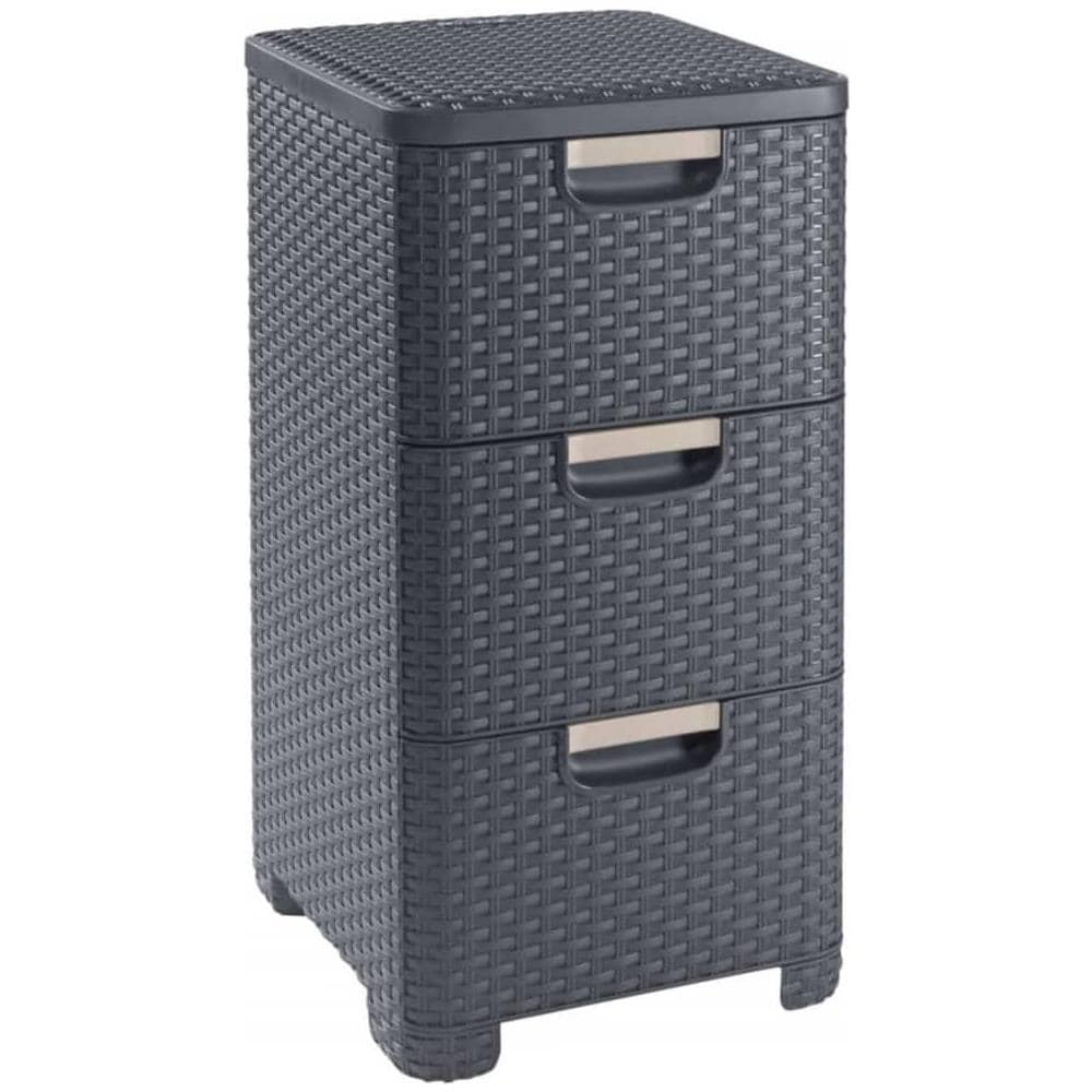 Cassettiera Style 3x14 L Antracite - Foto 1