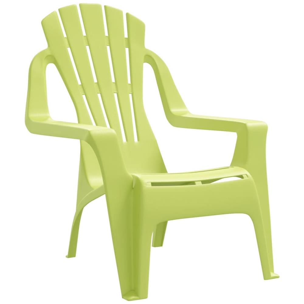 Sedie Giardino 2pz Bambini Verdi 37x34x44cm Pp Aspetto In Legno - Foto 3