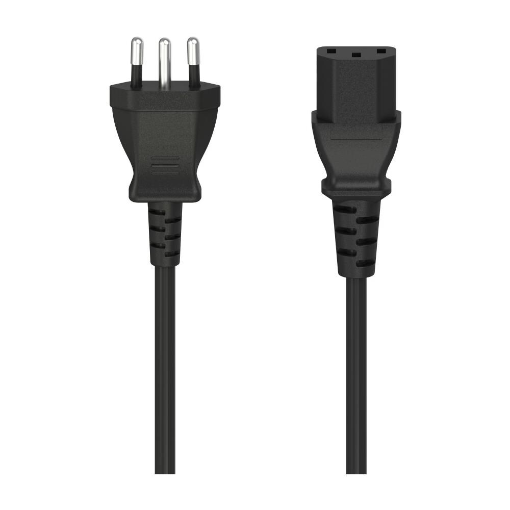 Cavo alimentazione spina Italiana /IEC 60320 C13 F (VDE), 1,5 metri, nero - Foto 1