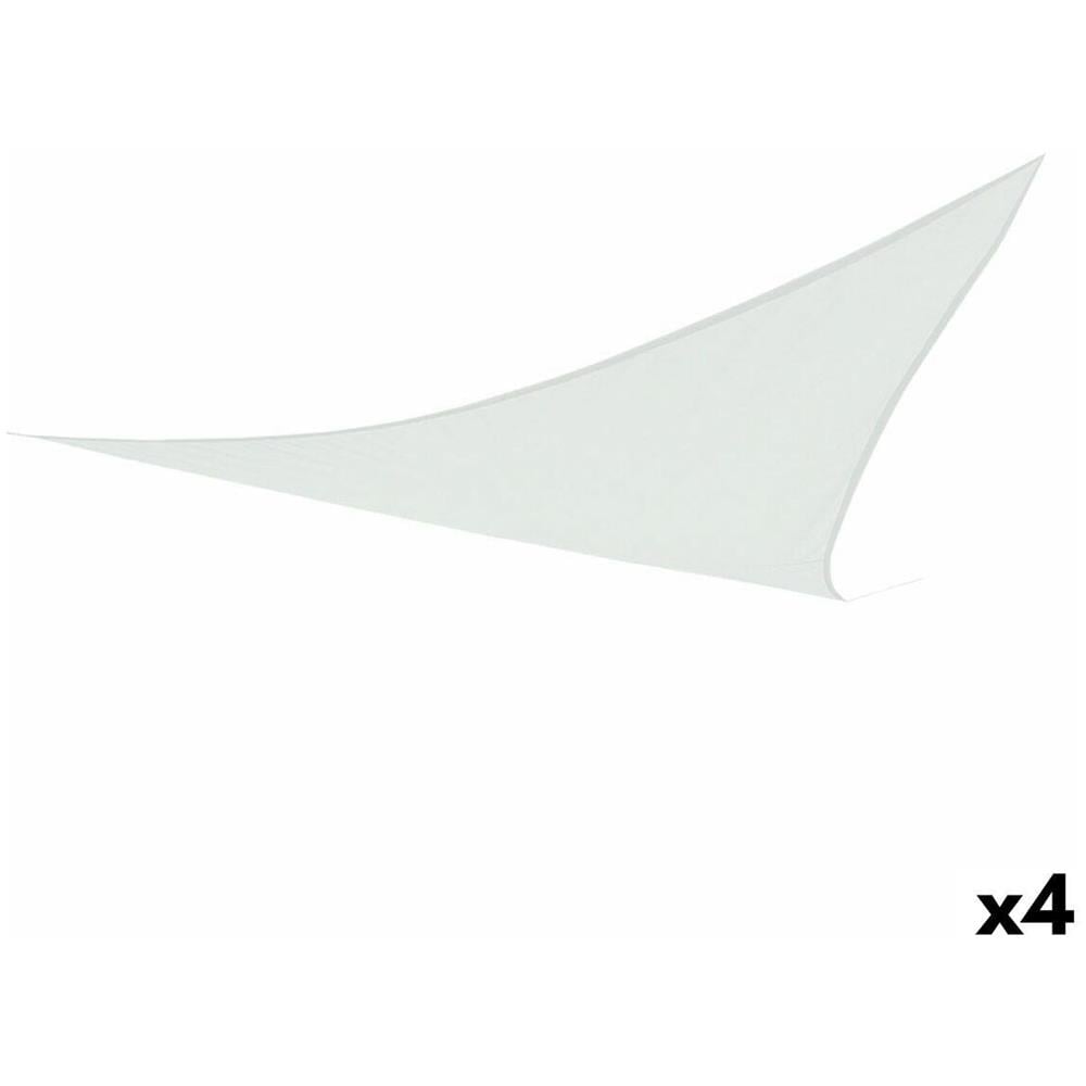 Tenda Aktive Triangolare 500 X 500 Cm Poliestere Bianco (4 Unità) - Foto 1