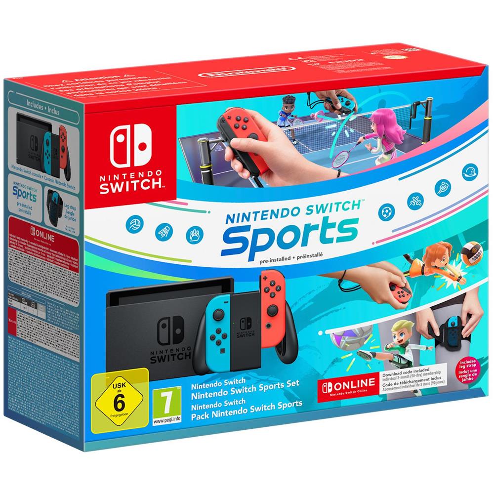 Switch Sports Set console da gioco portatile 15,8 cm (6.2") 32 GB Touch screen Wi-Fi Blu, Grigio, Rosso - Foto 1