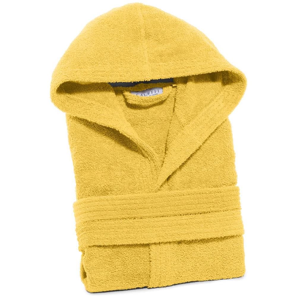 Accappatoio Con Cappuccio Spugnissima Minorca In Cotone Colore Giallo Misura S - Foto 3