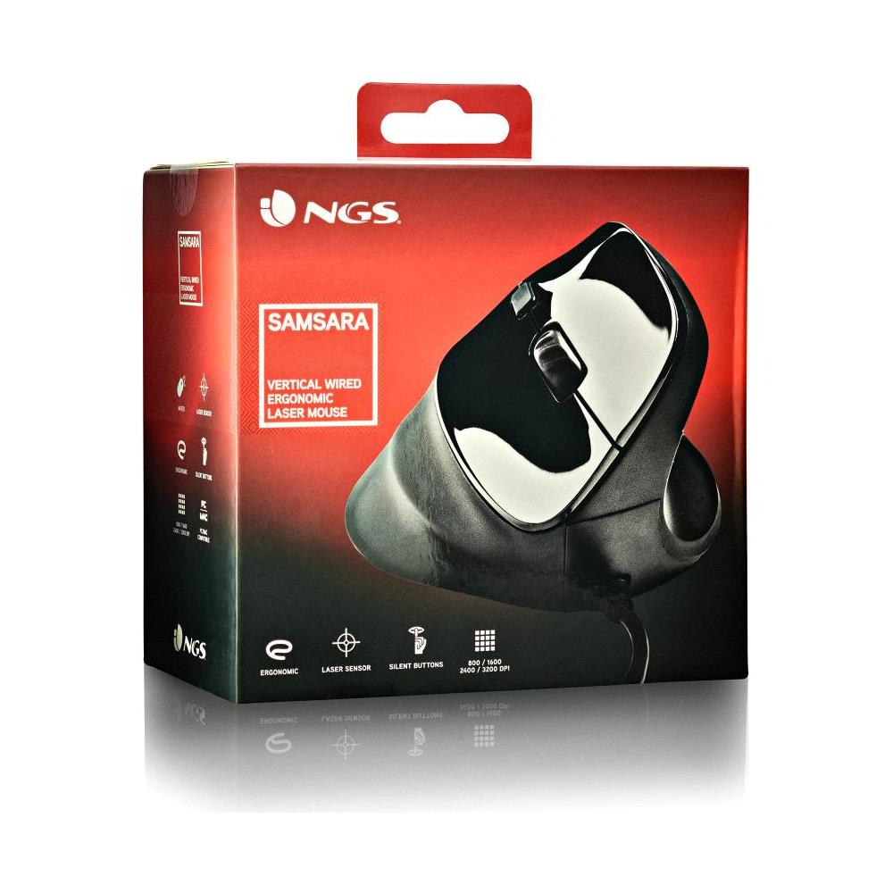 SAMSARA mouse Universale Mano destra USB tipo A Laser 3200 DPI - Foto 6