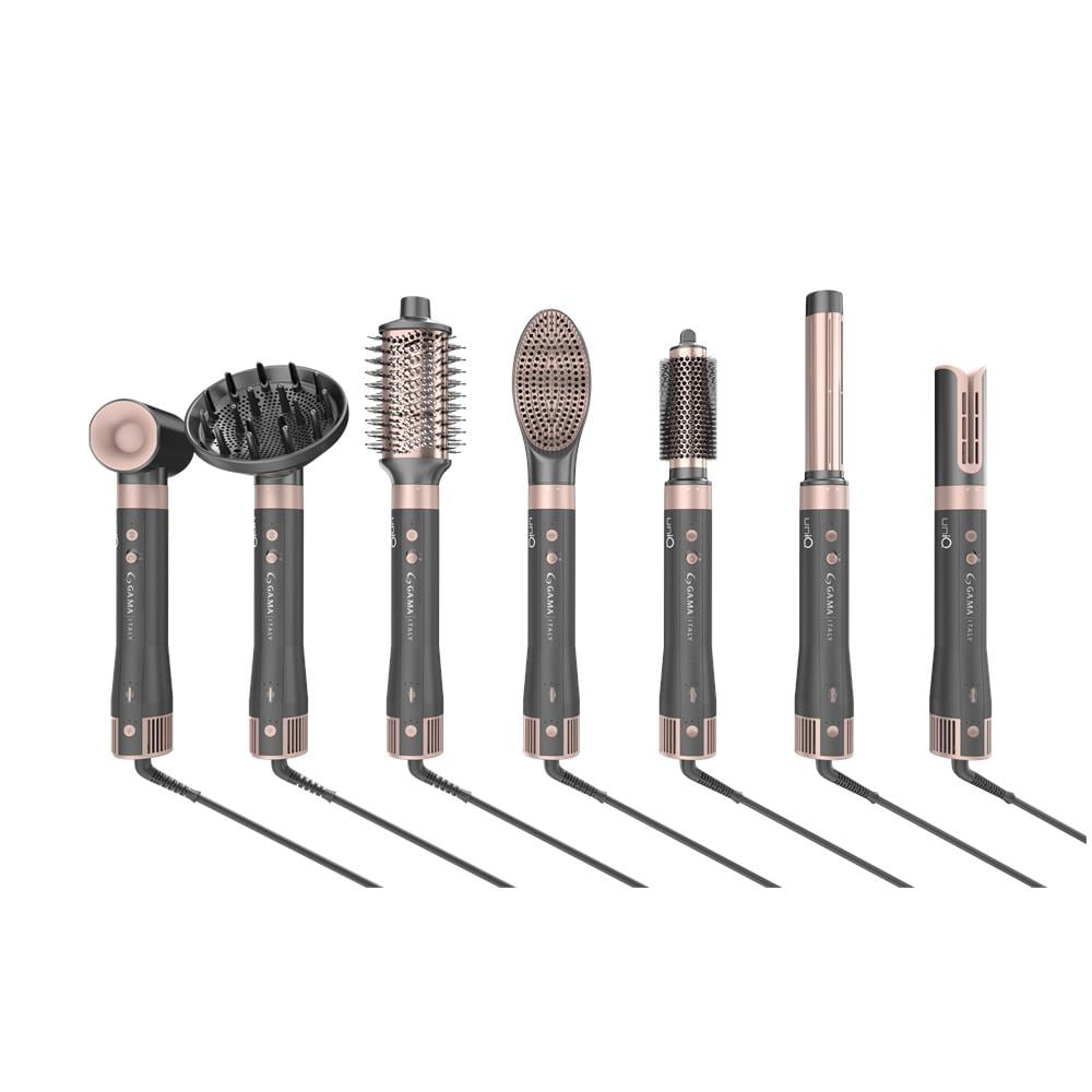 Multistyler UniQ Vibrance, Asciuga, stira arriccia e volumizza. Con una potenza di 1500W, Motore digitale brushless, Velocità motore 100.000 RPM. Autopulizia, Filtro removibile, 3 velocità e 3 temperature, colpo d’area fredda. Filtro estraibile. - Foto 1