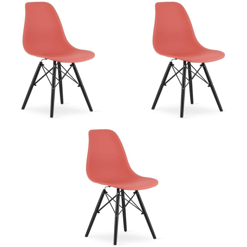 Sedia Valora OSAKA Design ergonomico Gambe nere Cynober x3 - Foto 1