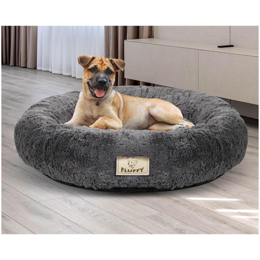Letto per cani impermeabile Shaggy Bed grigio scuro da 100 cm - Foto 6
