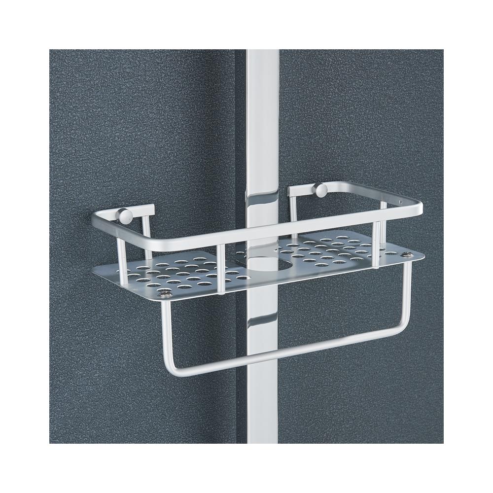 Colonna doccia, Blackswan, Tipo M122, modello cromato lucido regolabile, con bocca girevole e mensola, misura 20 cm - Foto 4