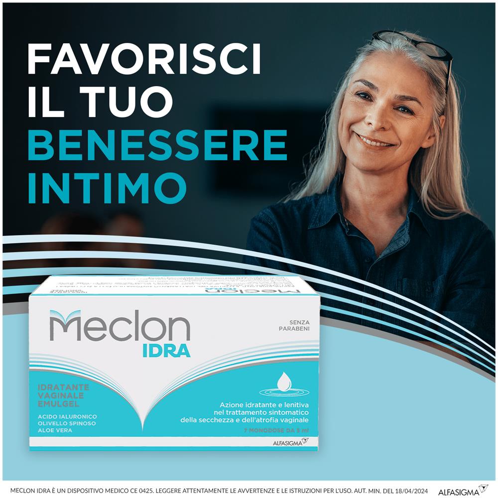 Meclon Idra Emulgel Idratante Vaginale 7 Monodose X 5 ml - Foto 1