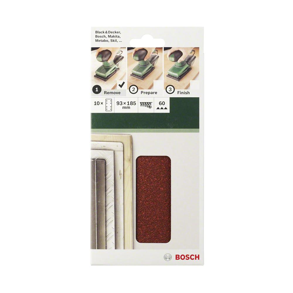 10 Fogli Abrasivi 93x185mm Per Levigatrice Orbitale G120 - Foto 1