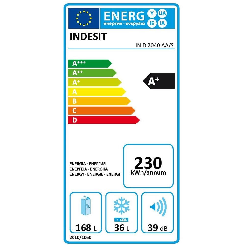 INDESIT - Frigorifero Doppia Porta da Incasso IN D 2040 AA / S Classe  Energetica A+ Capacità Netta 202 Litri - ePRICE