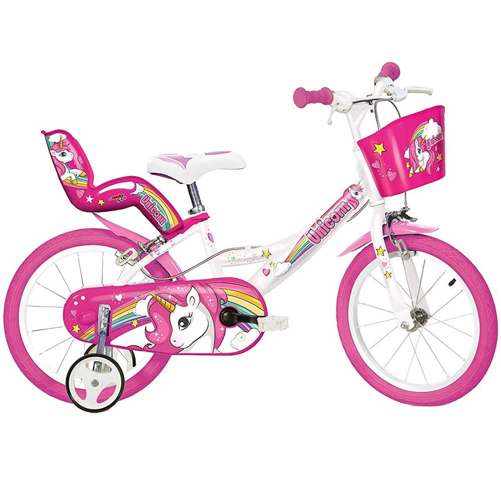 Bici Da Bambina Misura 14'' Art. 144r-un Bicicletta   Da Bimba Linea Unicorn - Foto 2