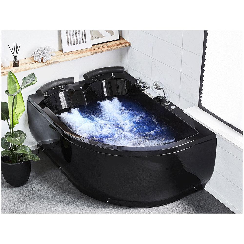 Vasca Idromassaggio Nera Angolare Destra Paradiso - Foto 2