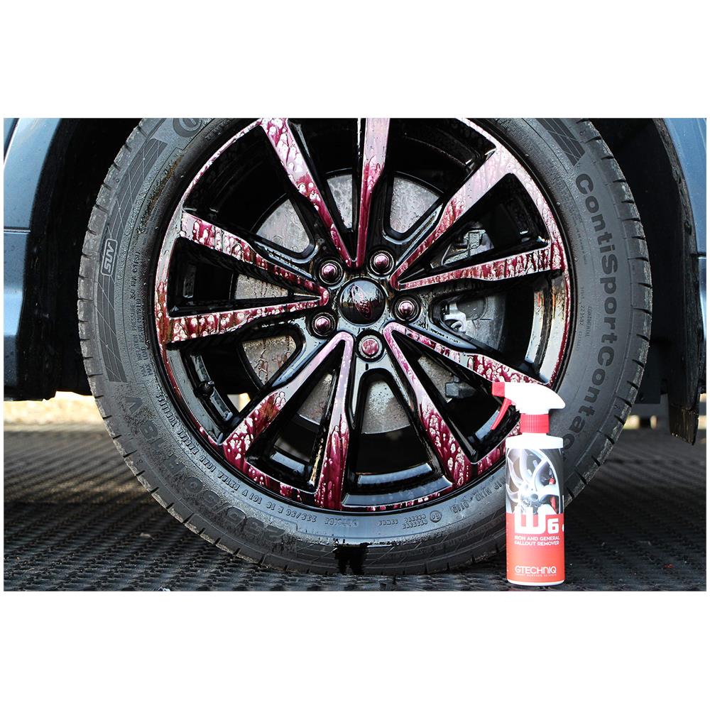 W6 Ferro General Fallout Remover 500ml - Dissolve Fallout Freno Polvere E Ferro Particelle Veloci Alta Cling Formula Sicuro Per Luso Con Cere Sigillanti Rivestimenti - Perfetto Per Verniciatura Cerchi - Foto 4