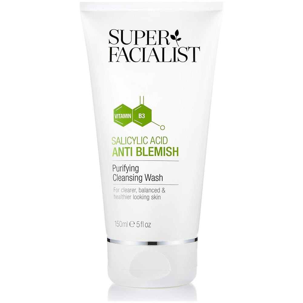 Acido Salicilico Anti Blemish Detergente Purificante Wash. Viso Crema Detergente Riduce Eccesso Olio Viso E Unclogs Pori. Efficace Acne E Trattamento Posto Riduce Nere Grasso 150 Ml - Foto 1