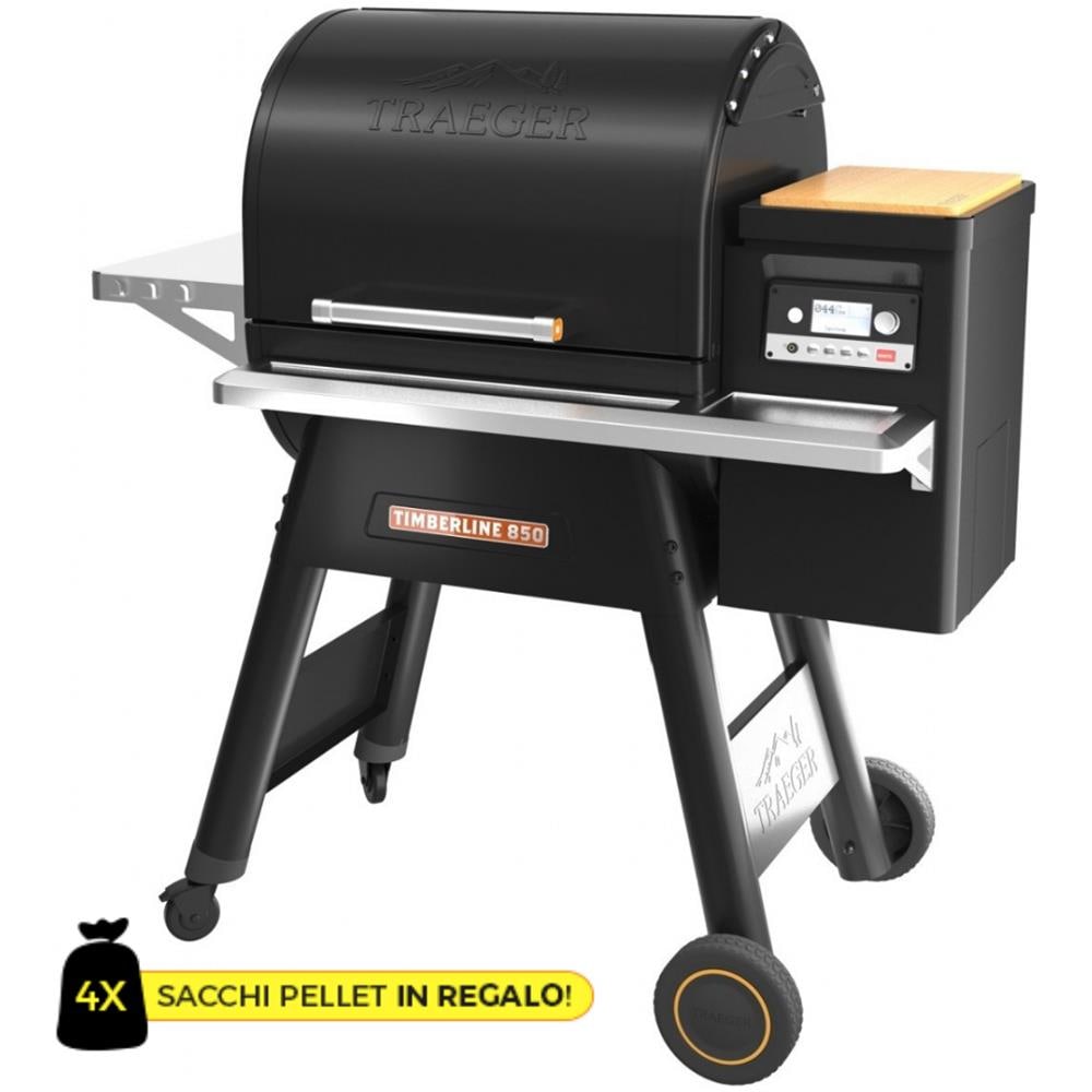 Barbecue / affumicatore A Pellet Timberline 850 3 Griglie Tecnologia Wifire + 4 Sacchi Pellet Omaggio Tfb85wlec - Foto 1