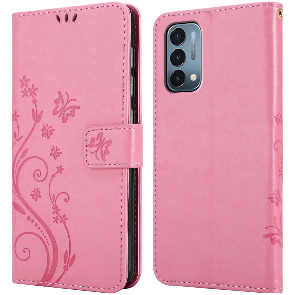 Cadorabo Custodia Compatibile Con Oneplus Nord N200 5g In Rosa Fiore - Coperchio Protettivo In Design Floreale Con Chiusura Magnetica, Funzione Stand E Slot Per Carte - Foto 8