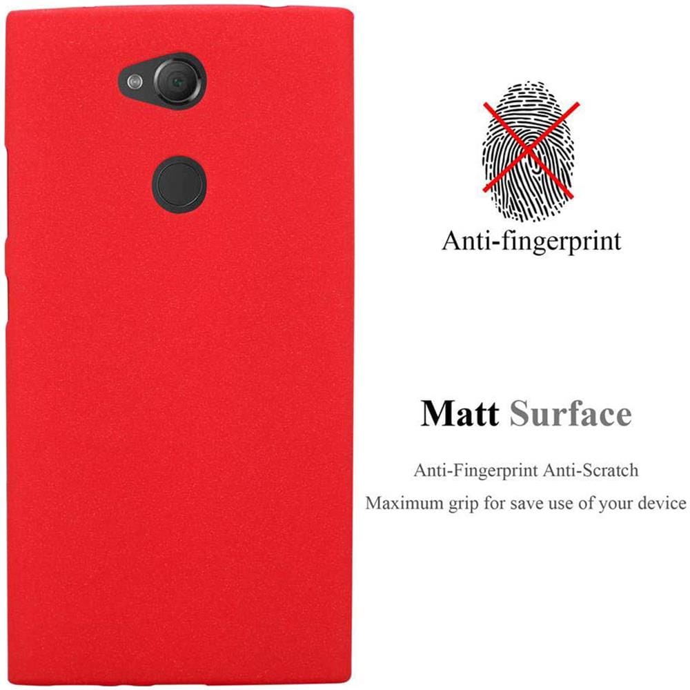 Custodia Compatibile Con Sony Xperia L2 In Frost Rosso - Coperchio Protettivo In Silicone Tpu Flessibile - Foto 2