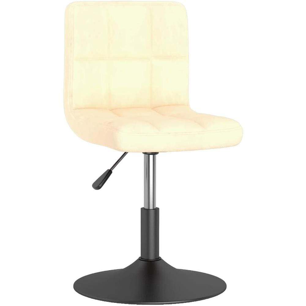 Sedie Da Pranzo Girevoli 2 Pz Crema In Velluto - Foto 3