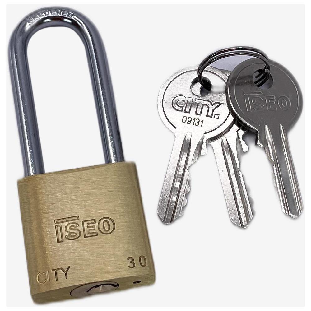 Lucchetto Rettangolare Arco Lungo Mm 30 - Foto 2