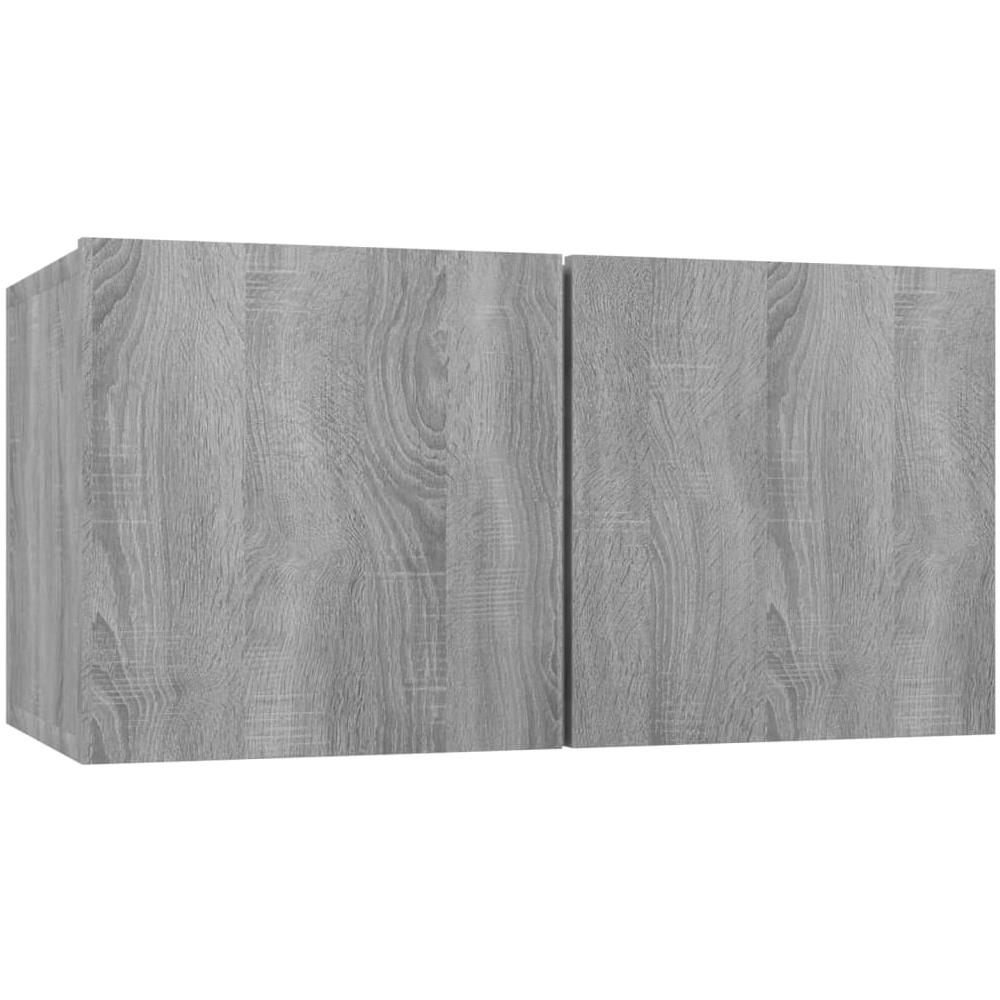 Mobile Tv Pensile Grigio Sonoma 60x30x30cm In Legno Multistrato - Foto 1