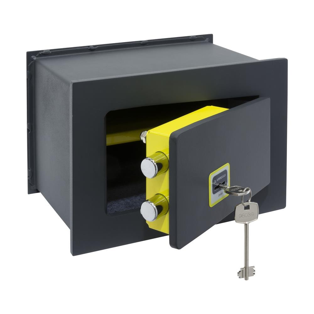 Ideal 10 281310 Cassaforte A Muro Con Serratura A Chiave, Cassaforte Da Incaso A Parete Per Abitazioni, Alto Livello Di Sicurezza Facile Da Usare, 20 X 30 X 20 Cm, 7 L - Foto 3