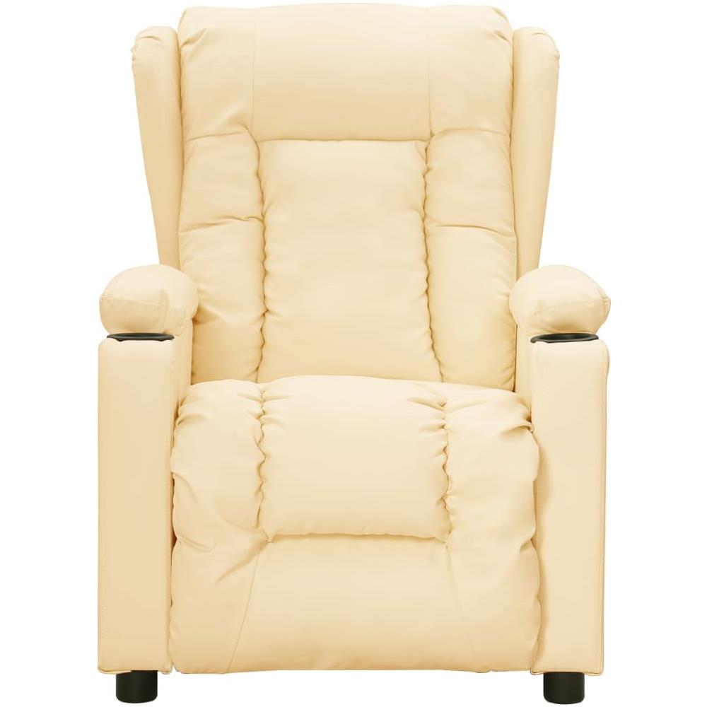 Poltrona Elettrica Reclinabile Crema In Similpelle - Foto 3