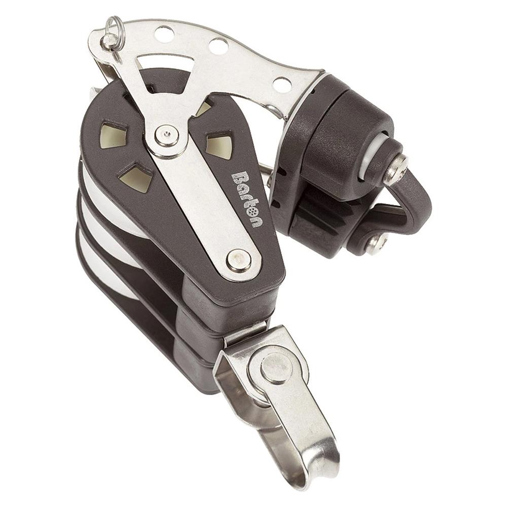 Serie 3- Bozzelli Con Puleggia, Cima Max Mm. 10, Max Carico Di Lavoro Kg. 400, Carico Di Rottura Kg. 800, Dimensioni Puleggia Mm. 45 X 13, Lunghezza Mm. 115 - Foto 1