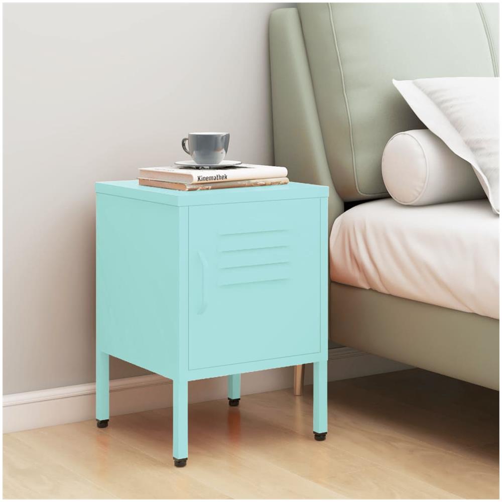 Comodino Menta 35x35x51 Cm In Acciaio - Foto 1