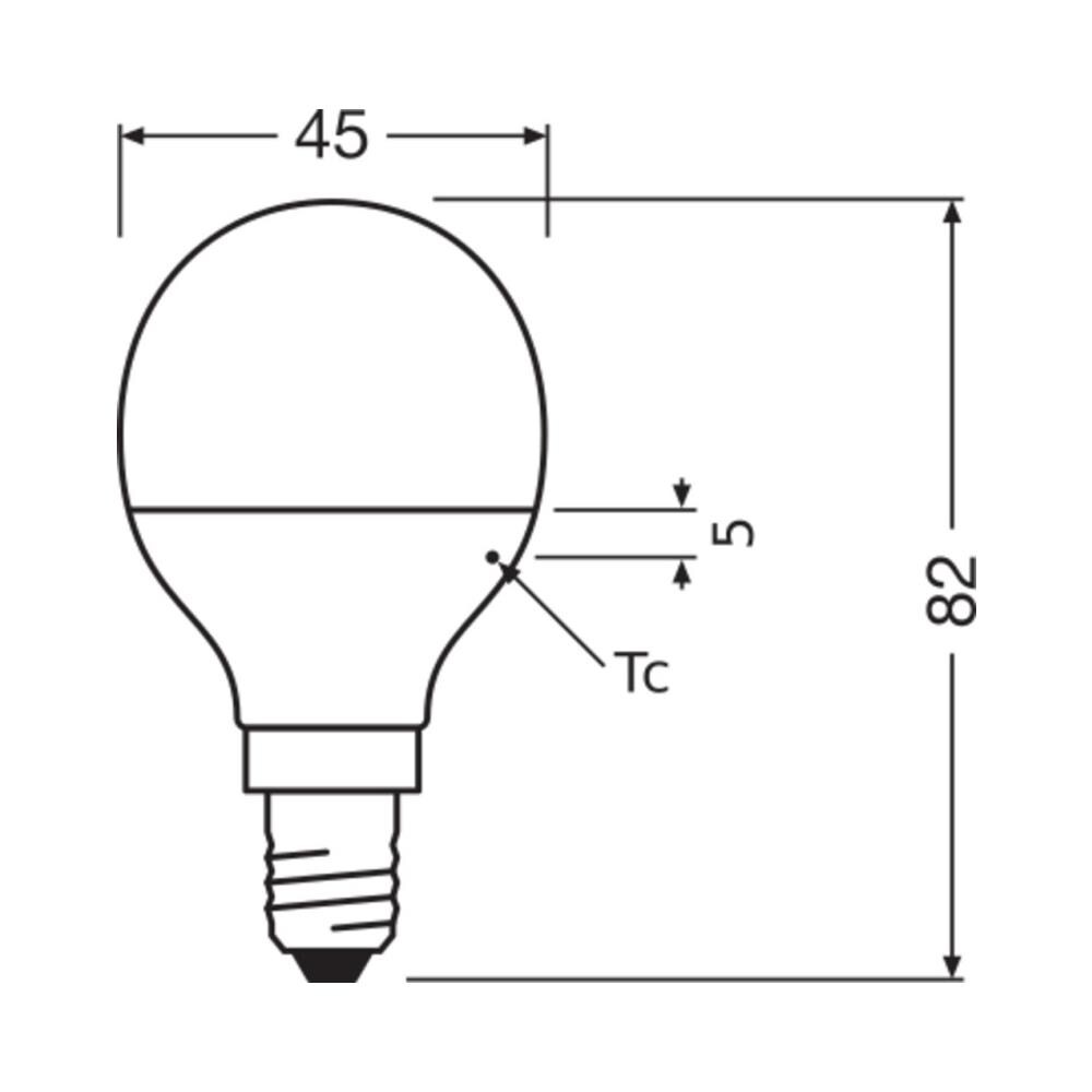 Bellalux P E14 Lampadina Led Opale 4.9w 470lm 2700k Ip20 200° [lv-4058075128323] - Foto 2