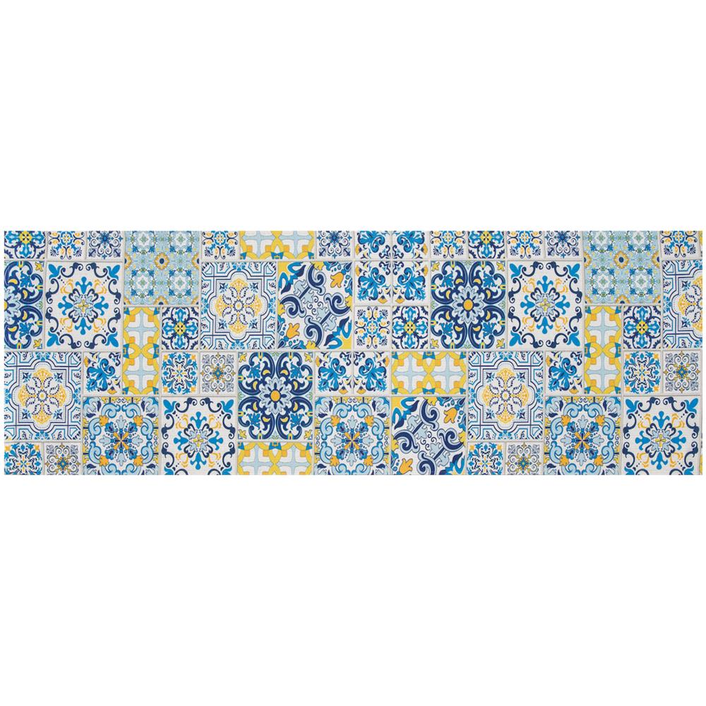 Tappeto Cucina Antiscivolo Stampa Digitale Emozioni Fantasie Maiolica Marina 58x240 Cetara - Foto 1