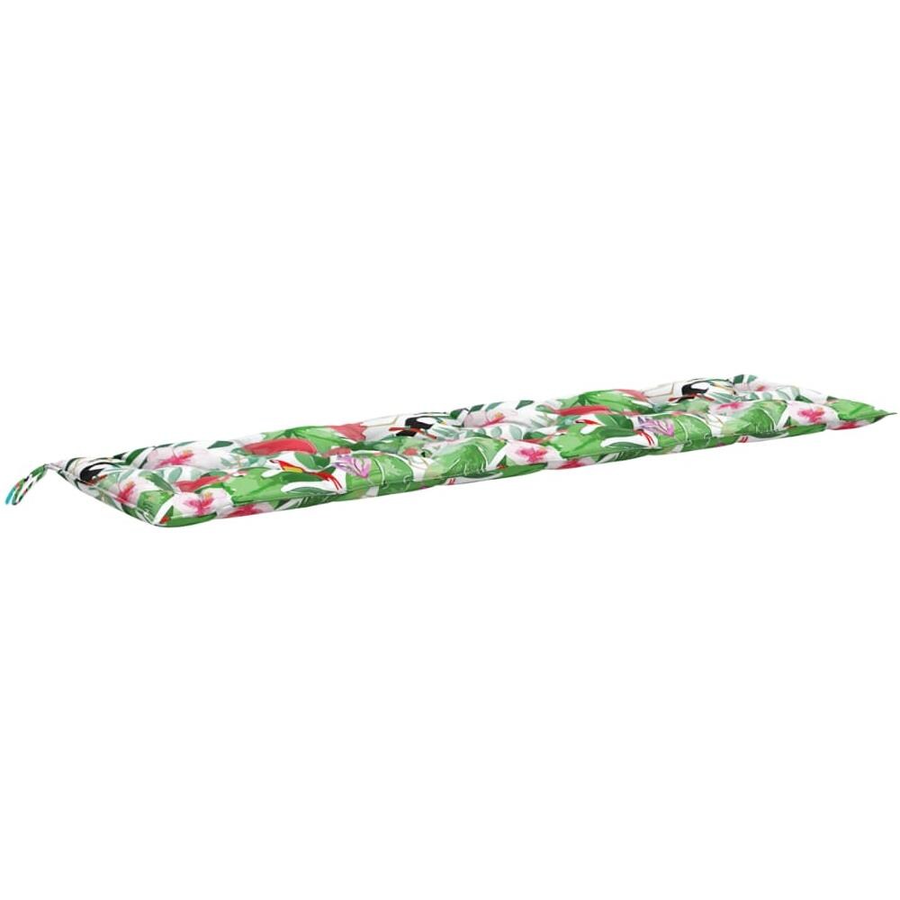 Cuscino Per Panca Da Giardino Multicolore 200x50x7cm In Tessuto - Foto 2